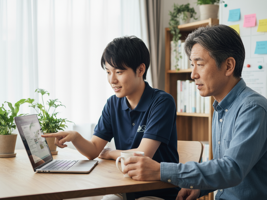 親身にサポートするスタッフ